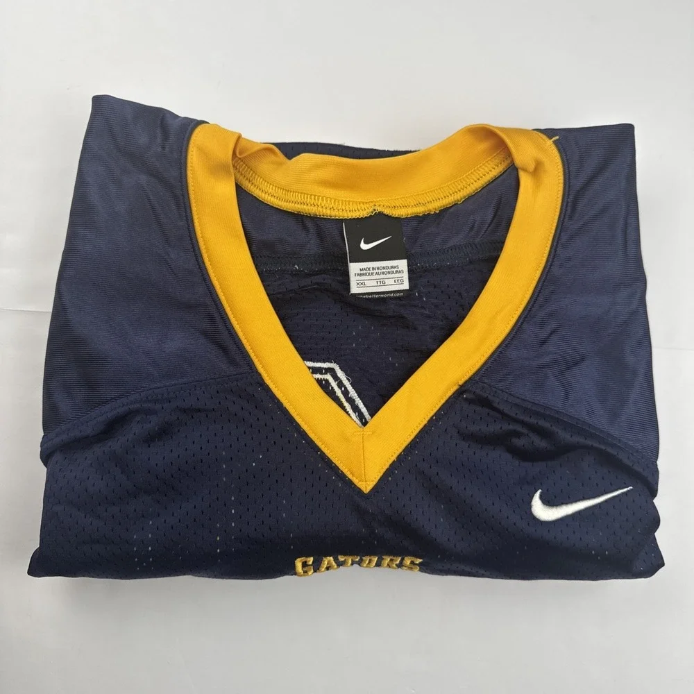 Nike Mens Football‎ Jersey XXL Navy Blue Gators 48 Mesh Athletic Team Training
